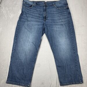 True Nation Jeans Mens 40x30 Loose Fit Straight Leg Denim Medium Wash Casual